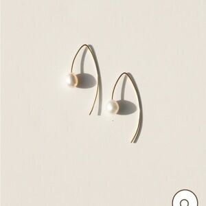 Rover & Kin pearl threader earrings